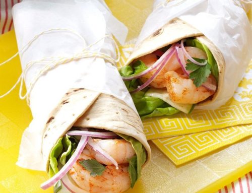 Cajun Shrimp & Cucumber Wraps