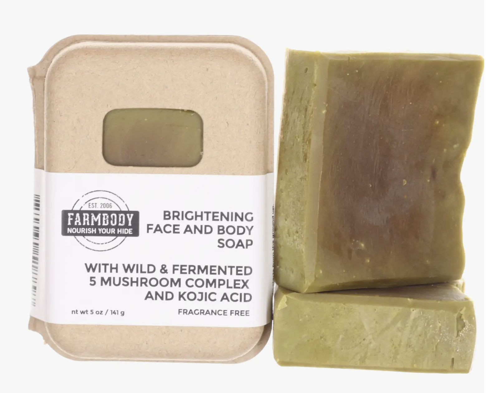 Wild and Fermented 5 Mushroom Kojic Acid Soap for Skin Lightening