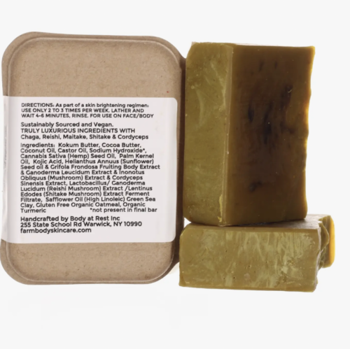 Wild and Fermented 5 Mushroom Kojic Acid Soap for Skin Lightening