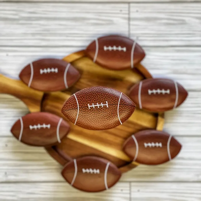 football sugar cookie